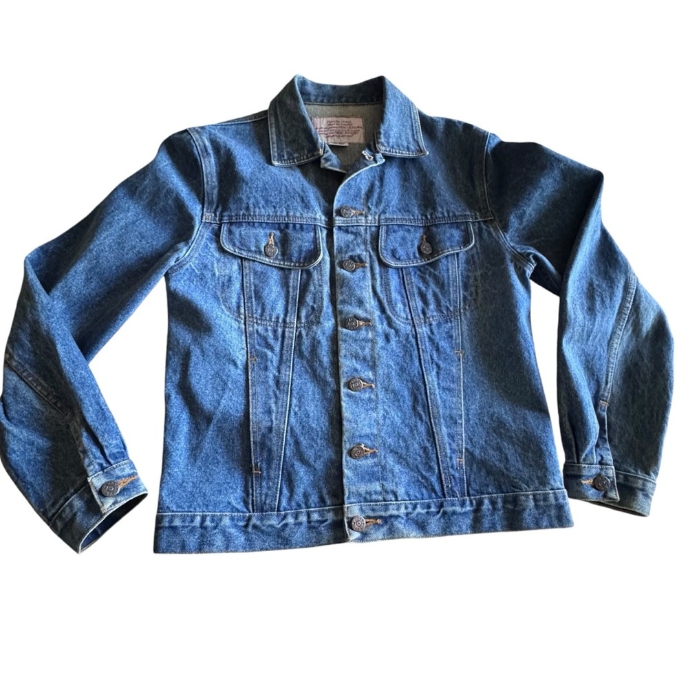 MAC KEEN Vintage 90s Jean Jacket Classic Blue Denim Mens 38 M